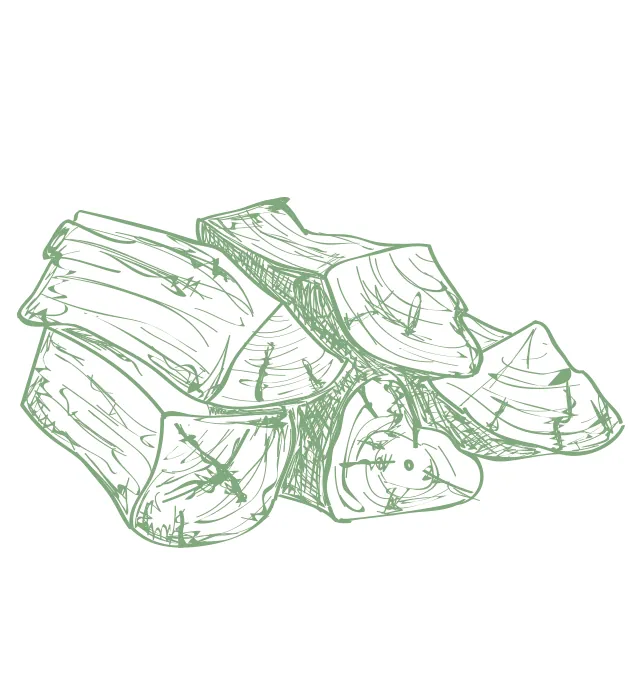 Illustration: Guajakholz geschnitten