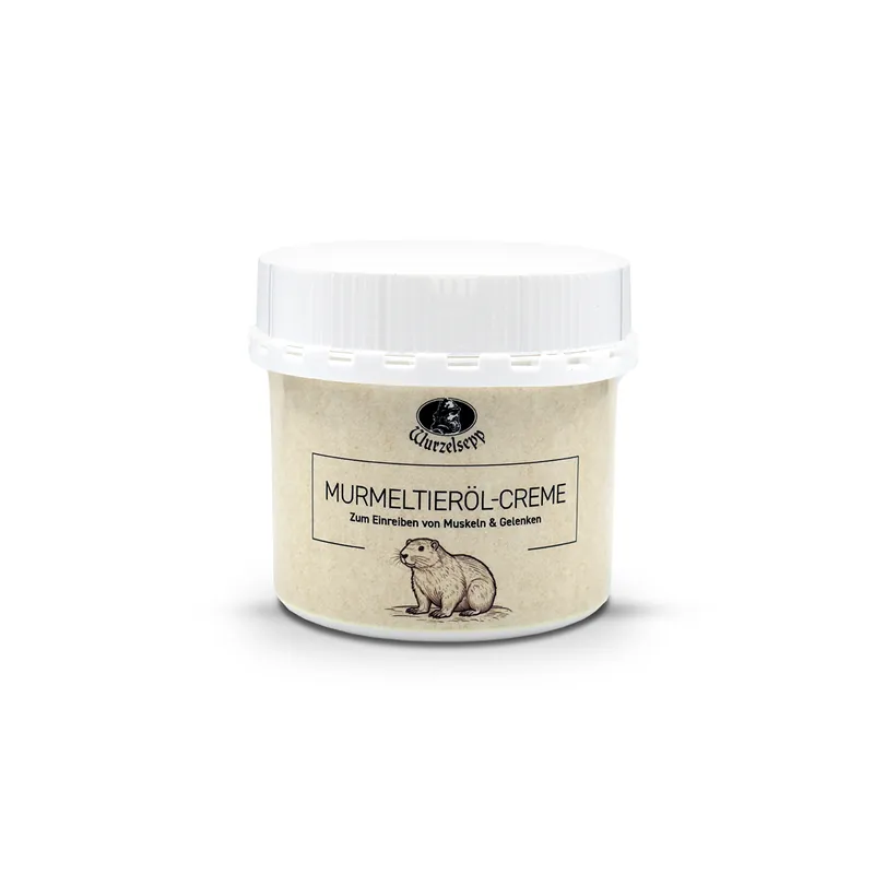 Wurzelsepp Murmeltiercreme bei Gelenksbeschwerden.